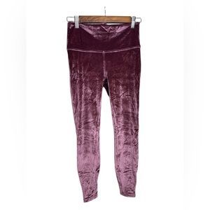 LULULEMON ATHLETICA Garnet Velvet Wunder Lounge HR Tight Legging in US 10